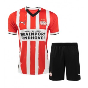 PSV Eindhoven Hemmatröja Barn 2024-25 Kortärmad (+ Korta byxor)