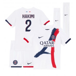 Paris Saint-Germain Achraf Hakimi #2 Bortatröja Barn 2024-25 Kortärmad (+ Korta byxor)