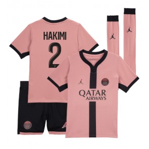 Paris Saint-Germain Achraf Hakimi #2 Tredje Tröja Barn 2024-25 Kortärmad (+ Korta byxor)
