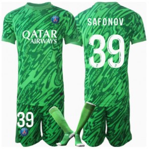 Paris Saint-Germain Matvei Safonov #39 Målvakt Hemmatröja Barn 2024-25 Kortärmad (+ Korta byxor)