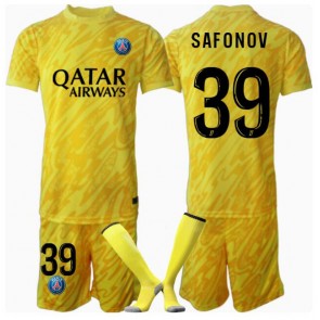 Paris Saint-Germain Matvei Safonov #39 Målvakt Tredje Tröja Barn 2024-25 Kortärmad (+ Korta byxor)