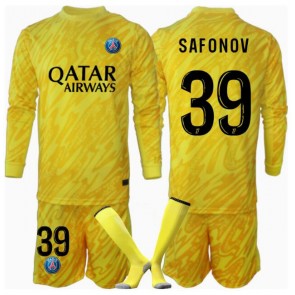 Paris Saint-Germain Matvei Safonov #39 Målvakt Tredje Tröja Barn 2024-25 Långärmad (+ Korta byxor)