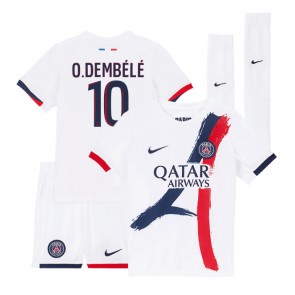 Paris Saint-Germain Ousmane Dembele #10 Bortatröja Barn 2024-25 Kortärmad (+ Korta byxor)