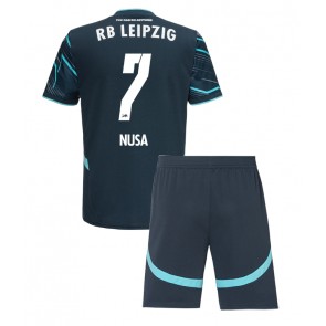 RB Leipzig Antonio Nusa #7 Tredje Tröja Barn 2024-25 Kortärmad (+ Korta byxor)