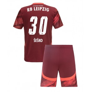 RB Leipzig Benjamin Sesko #30 Bortatröja Barn 2024-25 Kortärmad (+ Korta byxor)