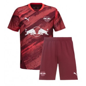 RB Leipzig Bortatröja Barn 2024-25 Kortärmad (+ Korta byxor)