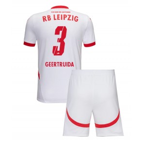 RB Leipzig Lutsharel Geertruida #3 Hemmatröja Barn 2024-25 Kortärmad (+ Korta byxor)