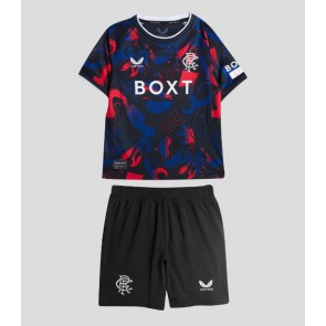 Rangers Tredje Tröja Barn 2024-25 Kortärmad (+ Korta byxor)