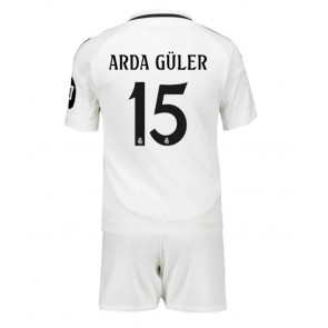 Real Madrid Arda Guler #15 Hemmatröja Barn 2024-25 Kortärmad (+ Korta byxor)