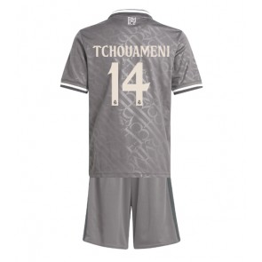 Real Madrid Aurelien Tchouameni #14 Tredje Tröja Barn 2024-25 Kortärmad (+ Korta byxor)