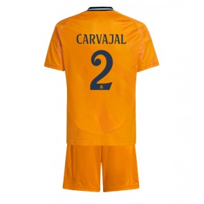Real Madrid Daniel Carvajal #2 Bortatröja Barn 2024-25 Kortärmad (+ Korta byxor)