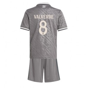 Real Madrid Federico Valverde #8 Tredje Tröja Barn 2024-25 Kortärmad (+ Korta byxor)