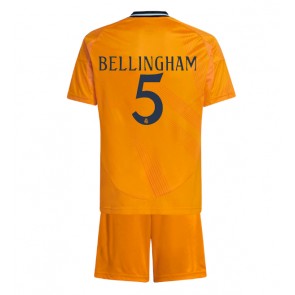 Real Madrid Jude Bellingham #5 Bortatröja Barn 2024-25 Kortärmad (+ Korta byxor)