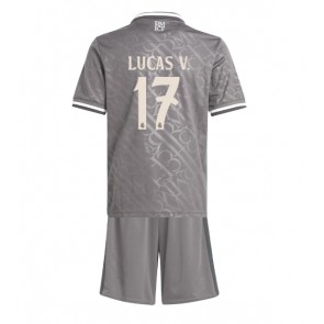 Real Madrid Lucas Vazquez #17 Tredje Tröja Barn 2024-25 Kortärmad (+ Korta byxor)