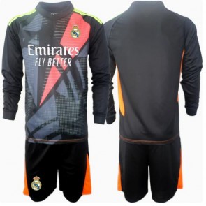 Real Madrid Målvakt Bortatröja Barn 2024-25 Långärmad (+ Korta byxor)