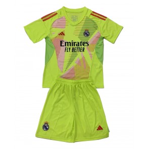 Real Madrid Målvakt Tredje Tröja Barn 2024-25 Kortärmad (+ Korta byxor)