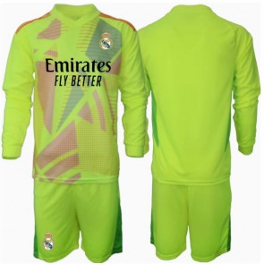 Real Madrid Målvakt Tredje Tröja Barn 2024-25 Långärmad (+ Korta byxor)