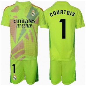 Real Madrid Thibaut Courtois #1 Målvakt Tredje Tröja Barn 2024-25 Kortärmad (+ Korta byxor)