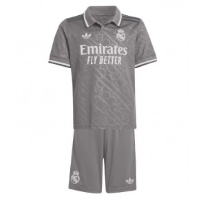 Real Madrid Tredje Tröja Barn 2024-25 Kortärmad (+ Korta byxor)