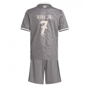 Real Madrid Vinicius Junior #7 Tredje Tröja Barn 2024-25 Kortärmad (+ Korta byxor)
