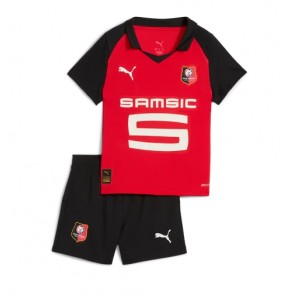 Stade Rennais Hemmatröja Barn 2025-26 Kortärmad (+ Korta byxor)