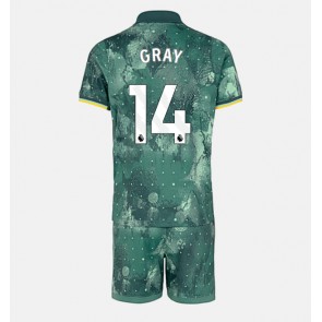 Tottenham Hotspur Archie Gray #14 Tredje Tröja Barn 2024-25 Kortärmad (+ Korta byxor)