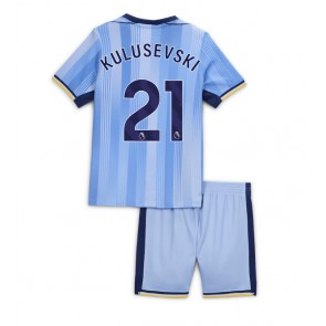 Tottenham Hotspur Dejan Kulusevski #21 Bortatröja Barn 2024-25 Kortärmad (+ Korta byxor)
