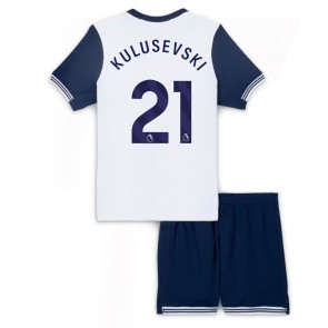 Tottenham Hotspur Dejan Kulusevski #21 Hemmatröja Barn 2024-25 Kortärmad (+ Korta byxor)