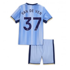 Tottenham Hotspur Micky van de Ven #37 Bortatröja Barn 2024-25 Kortärmad (+ Korta byxor)
