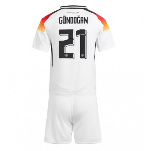Tyskland Ilkay Gundogan #21 Hemmatröja Barn EM 2024 Kortärmad (+ Korta byxor)