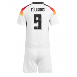 Tyskland Niclas Fullkrug #9 Hemmatröja Barn EM 2024 Kortärmad (+ Korta byxor)