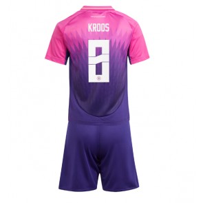 Tyskland Toni Kroos #8 Bortatröja Barn EM 2024 Kortärmad (+ Korta byxor)