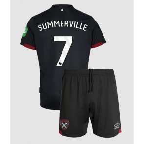 West Ham United Crysencio Summerville #7 Bortatröja Barn 2024-25 Kortärmad (+ Korta byxor)