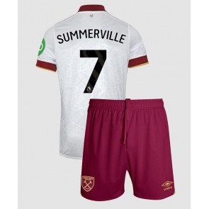 West Ham United Crysencio Summerville #7 Tredje Tröja Barn 2024-25 Kortärmad (+ Korta byxor)