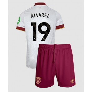 West Ham United Edson Alvarez #19 Tredje Tröja Barn 2024-25 Kortärmad (+ Korta byxor)