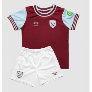 West Ham United Hemmatröja Barn 2024-25 Kortärmad (+ Korta byxor)