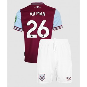 West Ham United Max Kilman #26 Hemmatröja Barn 2024-25 Kortärmad (+ Korta byxor)