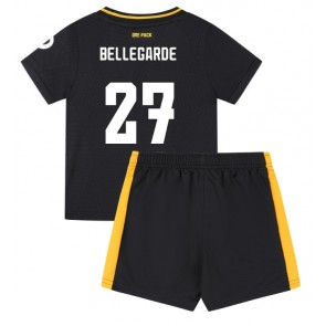 Wolves Jean-Ricner Bellegarde #27 Bortatröja Barn 2024-25 Kortärmad (+ Korta byxor)