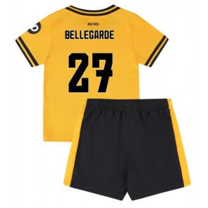 Wolves Jean-Ricner Bellegarde #27 Hemmatröja Barn 2024-25 Kortärmad (+ Korta byxor)