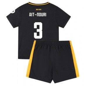 Wolves Rayan Ait-Nouri #3 Bortatröja Barn 2024-25 Kortärmad (+ Korta byxor)