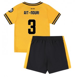 Wolves Rayan Ait-Nouri #3 Hemmatröja Barn 2024-25 Kortärmad (+ Korta byxor)