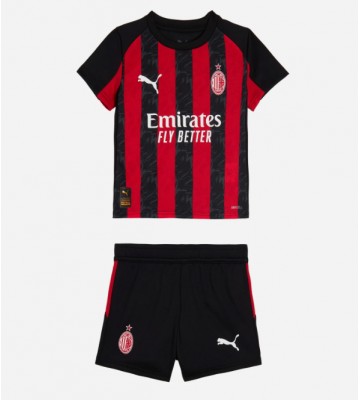 AC Milan Hemmatröja Barn 2025-26 Kortärmad (+ Korta byxor)