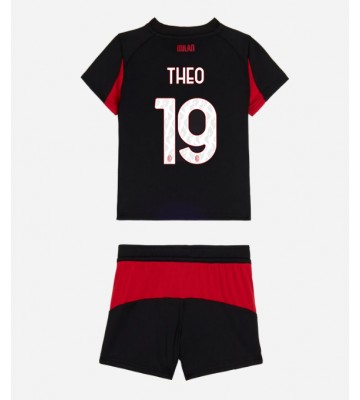 AC Milan Theo Hernandez #19 Hemmatröja Barn 2025-26 Kortärmad (+ Korta byxor)