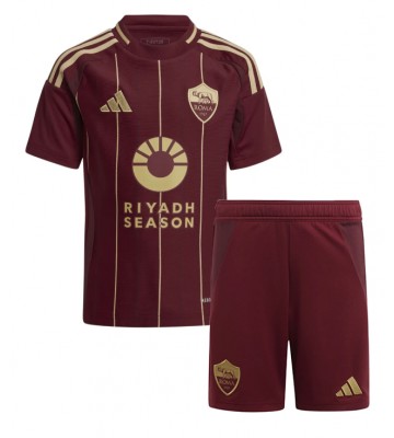AS Roma Hemmatröja Barn 2024-25 Kortärmad (+ Korta byxor)