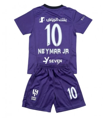 Al-Hilal Neymar Jr #10 Tredje Tröja Barn 2024-25 Kortärmad (+ Korta byxor)