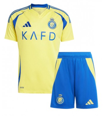 Al-Nassr Hemmatröja Barn 2024-25 Kortärmad (+ Korta byxor)