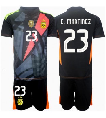 Argentina Emiliano Martinez #23 Målvakt Hemmatröja Barn Copa America 2024 Kortärmad (+ Korta byxor)