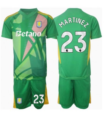 Aston Villa Emiliano Martinez #23 Målvakt Hemmatröja Barn 2024-25 Kortärmad (+ Korta byxor)