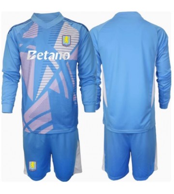 Aston Villa Målvakt Tredje Tröja Barn 2024-25 Långärmad (+ Korta byxor)