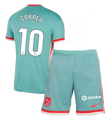 Atletico Madrid Angel Correa #10 Bortatröja Barn 2024-25 Kortärmad (+ Korta byxor)